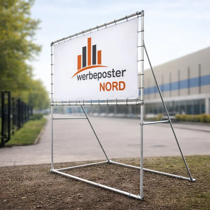 PVC Frontlit Banner mit Ösen für wetterfeste Außenwerbung