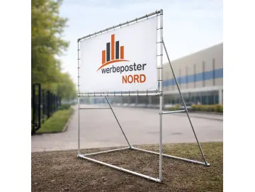 Plakatständer 18/1 freistehend – mobiles Großflächen Werbesystem